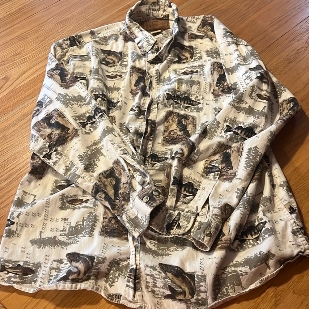 Outdoor Life LS Flannel Fish Shirt